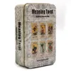 Games Activities in English Version Tarot in Tin Metal Box 78 Cards Gilded Edge Guidebook Deck Fortune Telling Tarot with Meaning on the Cards Del Toro Tarot