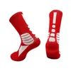 Professional Elite Basketball Socks Adult Mid-Calf Length and Breathable Socks Men and Women Running Shock Absorption Athletic S 240108