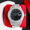 수제 다이아몬드 시계 남성 감시 자동 기계식 2824 운동 42mm 사파이어 여성 손목 시계 Montre de Luxe