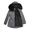 Kvinnors dike rockar Vinterjackor för kvinnor 2024 Long Parkas Cold Coat Black Grey Green Red Navy Clothes Abrigo Mujer Invierno Manteau