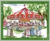 Swing parc carrousel décor à la maison peinture à la main point de croix broderie couture ensembles compté impression sur toile DMC 14CT 11CT8333725