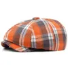 Berets 2024 Spring Classics Sboy Hats For Men Women Plaid Peaky Blinders Beret Cap Male Fashion Lvy Painter Hat Outdoor Casual Boina