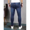 Jeans pour hommes 2024 Printemps Pantalons pour hommes à la mode Classique Stretchy Designer Skinny Blue Denim Élégant Slim-Fit Thin Boyfriend pour hommes