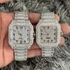 Högkvalitativ is ut VVS 1 39,8 mm män Moissanite Watch Pass Diamond Testare