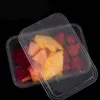 50 шт., прозрачные коробки для фруктов, одноразовые коробки для упаковки еды и салатов, контейнеры для обеда, контейнеры для хранения еды, 240108