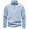 Autumn And Winter New Men's Sweater Stand Up Neck Half Zipper Long Sleeve European Style Versatile Men's Top