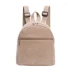 School Bags 2024 Women Mini Simple Backpack Purse Cute Corduroy Girls Casual Backpacks Ladies Travel Back Pack Mochila