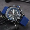 المصمم مشاهدة رجال الساعات أعلى الكوارتز الكوارتز التحمل Pro Avenger Chronograph 44mm الساعات عدة ألوان المطاط الرجال الساعات المعصم الزجاج