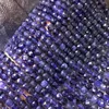 Loose Gemstones Beads Blue Iolite Square Faceted 2/4/6.5mm For DIY Jewelry Making FPPJ Wholesale Nature