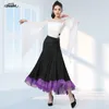 Stage Wear 2024 Ballroom Waltz Jupe de danse moderne Ensemble de compétition Standard Vêtements de danse