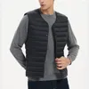 Gilet da uomo Cappotto invernale da uomo Gilet slim fit Outwear Gilet termico chic antivento