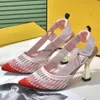 Sandales de styliste à talons hauts pour femmes, nouveau Design de styliste, chaussures de bureau Sexy pour femmes, 2024