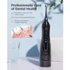Fairywill 300ml Smart Portable Oral Irrigator USB Rechargeable Dental Water Flosser Jet Irrigator Dental Teeth Cleaner 3 Modes 240108
