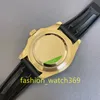 Orologio da uomo in oro nero 42 mm orologio meccanico automatico da uomo quadrante nero lunetta girevole cinturino in caucciù master orologi da polso da uomo scala di zaffiro luminoso