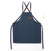 15 förtjockade barns duk Apron Studio Waterproof Coffee Shop Apron 240108