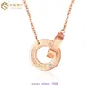 Car tires's necklace Classic Popular temperamen Korean version hot new titanium rose gold women's net red pendant With Original Box Pan