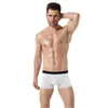 4 pièces/lot de boxer de marque sous-vêtements pour hommes shorts en coton pour hommes colorés respirant solide short flexible boxe sous-vêtements de couleur unie 240109