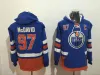 97 Connor Mcdavid Edmonton Oilers Hoodie 29 Leon Draisaitl 44 Zack Kassian 99 Wayne Gretzky Moletom Com Capuz Camisolas De Hóquei 57