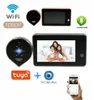 Tuya Smart 1080P WiFi Campanello per porte Spioncino Visualizzatore di telecamere Sicurezza domestica Audio bidirezionale Visione notturna 4.3' FHD Videocamera per campanello intelligente