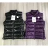 Womens Down Jackets French Designer Brand Sleeveless Lady Vest Embroidery Badge Outerwear Coats Size S/M/L/XL