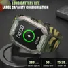 Watches 2022New Military Sport Smart Watch Men Women 50m Waterproof Heart Rate Blodtrycksövervakning Ring Smartur för Android iOS