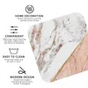 Maty stołowe Rose Gold Marble Blended Coasters Zestaw kawy 4 Płyty Kubki Dekoracyjne Dekoracyjne Podkładki do domowej jadalni