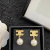 18k gold retro vintage luxury pearl earrings stud nail love classic arcterxy brand geometry designer earring earings ear rings jewelry gift