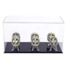 Caixas de jóias 6 Slot Championship Ring Display Case Box Baseball Basquete Softball Hóquei High School Tournament College Sport Anéis Otug1