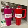 Stock H2.0 40 unz Izolowane kubki stali nierdzewne termos butelki z wodą z uchwytem pokrywki kubki samochodowe Kettle Outdoor Drinkware JN07