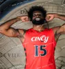 Cincinnati Bearcats koszulka koszykówki Daniel Skillings Day Thomas Jizzle James Rayvon Griffith CJ Fredrick Jamille Reynolds Landon Custom Cincinnati Jerseys