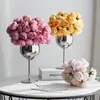 Fleurs décoratives 27 têtes Bouquet de roses artificielles pour mariage décorations de jardin maison décoration de centres de Table