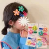 Accesorios para el cabello 2 unids/set horquillas para bebé niñas lindos clips de flores de dibujos animados niños encantadora diadema Barrettes moda