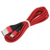 Nylon flätat tyg Micro USB C Typ C Data Sync Charger Cable för Samsung Huawei Xiaomi