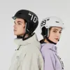 Capacete de esqui snowboard homens mulheres meninas meninos crianças esportes de inverno bicicleta ciclismo escalada neve gato tubarão cervo urso rosa 240108