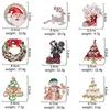 Broches Broche de noël broches pour femmes hommes strass cristal bijoux cadeaux arbre de noël père noël Jingle cloches renne broches