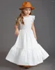 Girl Dresses Long Flower For Weddings Lace Bohemian Pastoral Simple Elegant Prom Dress Party Pageant Girls