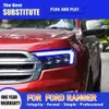 Фара DRL дневного света стример указатель поворота фара для Ford Ranger светодиодная фара 16-21 автомобильные аксессуары автозапчасти