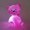 1pc mignon dessin animé ours veilleuse, lampe d'ornements décoratifs de bureau, cadeaux de noël d'anniversaire pour garçons, filles, lumière animale mignonne, pour la décoration de la chambre