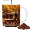 Tassen 3D-Nähmaschine bemalte Tasse Neuheit Weihnachtsgeschenke für Freunde Keramik-Kaffeetasse Weihnachtsgeschenke liefert 3D-Teetasse YQ240109