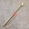 Ultimo fumo d'oro alle erbe tabacco piattaforme petrolifere crema pala metallo grande stile dabber scoop cucchiaio di paglia anello portatile bastone poker gorgogliatore pipa ad acqua bong portasigarette dhl