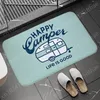 Happy Campers Doormat Instant Drying Mat Bathroom Rug Nonslip Entrance Nappa Skin Floor Toilet Carpet Home Decor Bath 240109