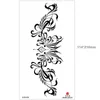 Small Belly Long Butterfly Lace Black Water Transfer Temporary Disposable Set Tattoo Sticker