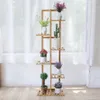 Bambu 5 6 Tier Plant Stand Rack Multiple Flower Pot Holder Shelf Indoor Outdoor Planter Display hyllenhet för uteplats 240109