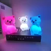 1pc mignon dessin animé ours veilleuse, lampe d'ornements décoratifs de bureau, cadeaux de noël d'anniversaire pour garçons, filles, lumière animale mignonne, pour la décoration de la chambre