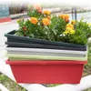 Planters Pots Rectangular Thicken Flower Pot Balcony Vegetable Planting Wall Hanging Flower Pot Groove Household Nordic Style Gardening Tools YQ240109