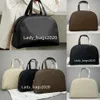 The Row Bowlingtas Boston Totes Half Moon Handtas met grote capaciteit Grote echte leren portemonnee Luxe dames designer kussenslopen Platte schouderbandsluiting Clutch Tote