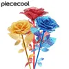 Piececool – Puzzle 3D en métal, Kits de construction de modèles Rose, jouet Puzzle pour adultes, cadeaux d'anniversaire, 240108