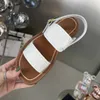 Designers design all-match sandals 2024 big summer women's wedges leather plus high soft sole comfortable trend to wear