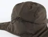 Connectyle imperméable hommes hiver chapeau doux polaire doublé léger oreillettes visière chaud extérieur Baseball trappeur 240108