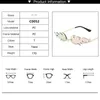 Sunglasses Frames Luxury Fashion Fire Flame Women Rimless Wave Sun Glasses Metal Shades For Vintage Mirror Eyewear UV400